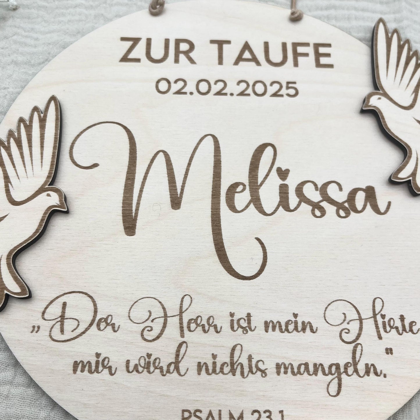 Tauf Geschenk mit Name, Taufdatum Taufspruch, individuelles Geschenk zur Taufe, Geburt fßr Junge Mädchen Eltern Taube Taufpate