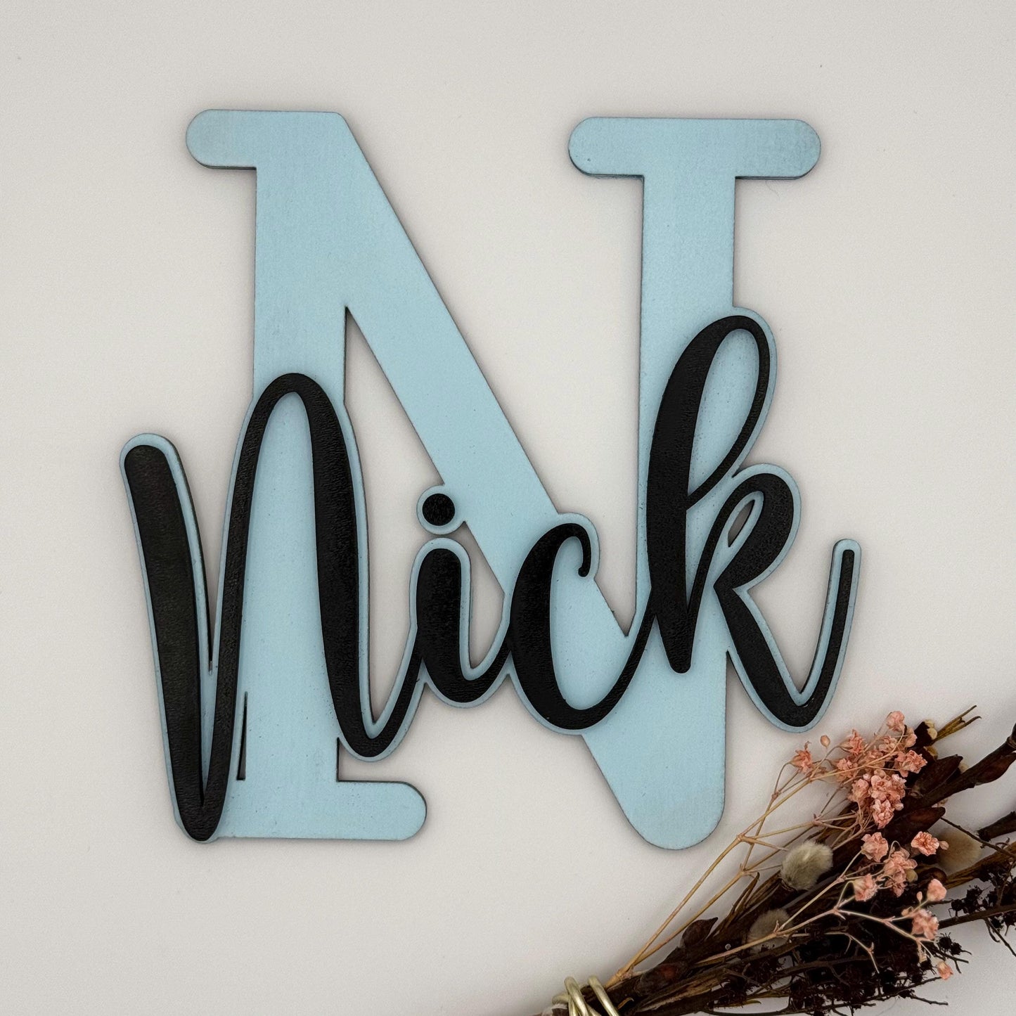 Namensschild aus Holz personalisiert – Geschenk zum Kindergeburtstag & Kinderzimmer