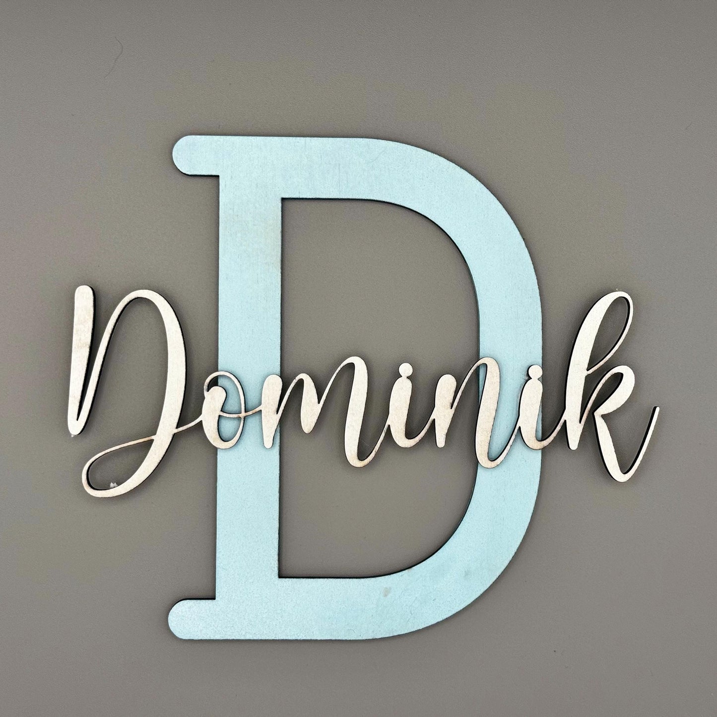 Namensschild als Taufgeschenk personalisiertes Türschild mit Buchstabe & Name Taufgeschenk für Mädchen Jungen Kinderzimmer Deko