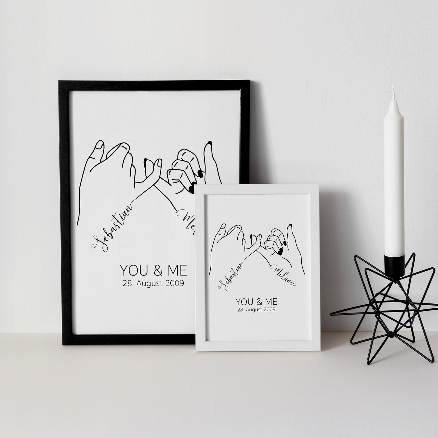 Personalisiertes Poster, Hochzeitsgeschenk Namen Datum, Hochzeitsbild Hand in Hand Brautpaar, Jahrestag Valentinstag Hochzeitstag Paare