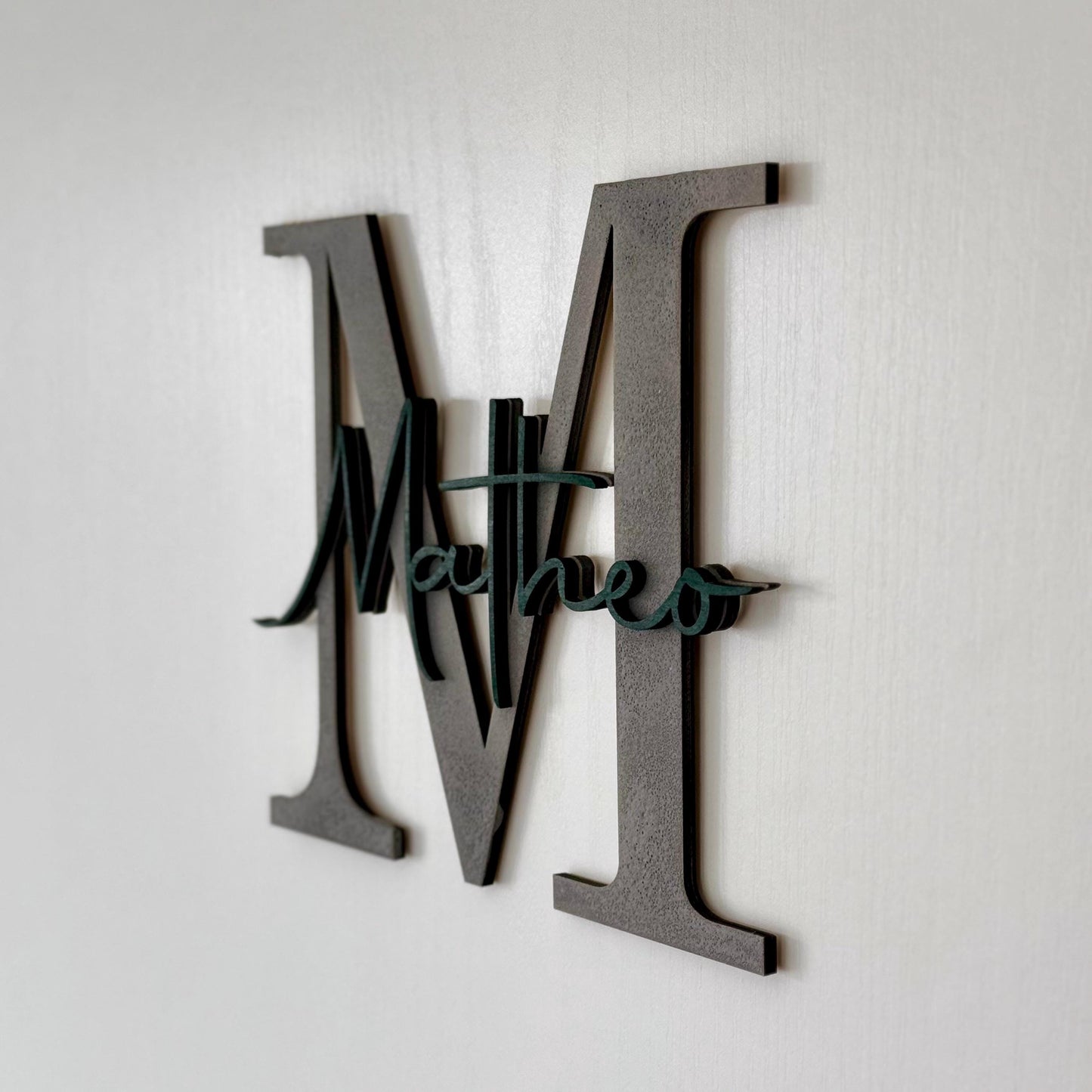 Namen Turschild aus Holz personalisierter Name mit Buchstabe Kinderzimmer Wanddeko Namensschild aus Birkenholz dekorative Buchstaben
