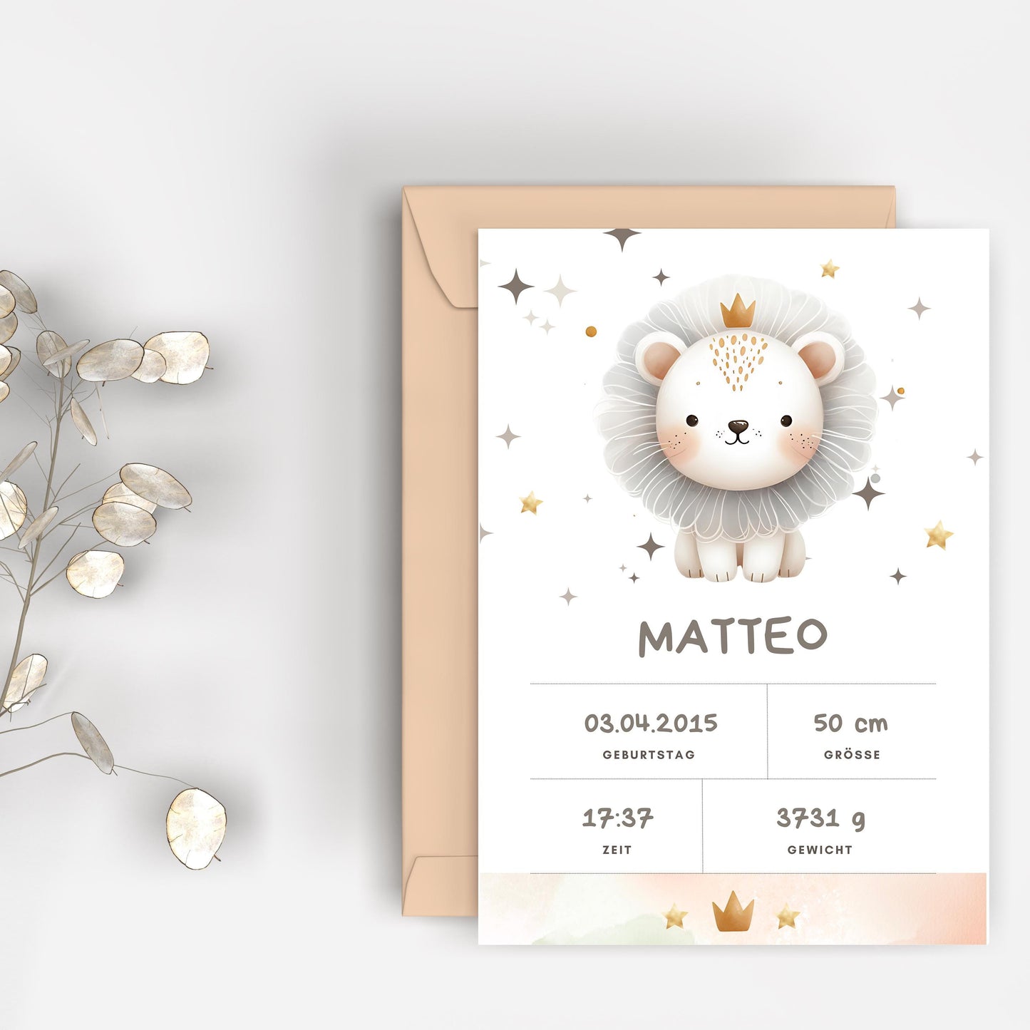 Geburtsposter Erinnerung an den ersten Tag personalisiertes Poster für Jungen & Mädchen | Geschenkidee Babyzimmer mit Namen Geburtsdaten