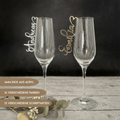 Platzkarten Hochzeit für Gläser aus Acryl - Personalisiertes Namensschild Tischkarte - LaserArt Germany