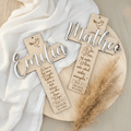 Taufkreuz personalisiert aus Holz – Symbol des Glaubens & Erinnerung - LaserArt Germany