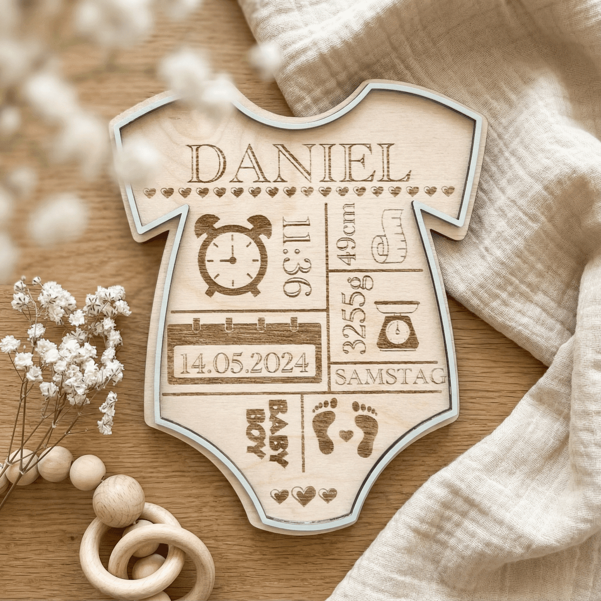 Geschenke zur Geburt personalisiert: 17 Ideen, die wirklich bleiben - LaserArt Germany