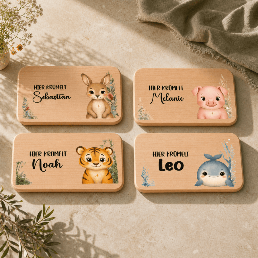 Frühstücksbrettchen für Kinder — personalisiert & graviert - LaserArt Germany