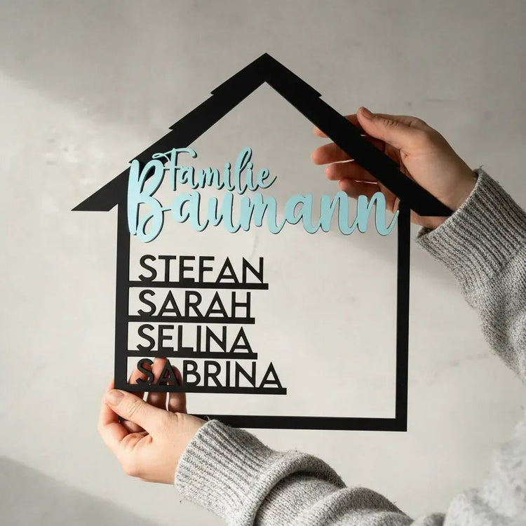 Familienschilder - LaserArt Germany