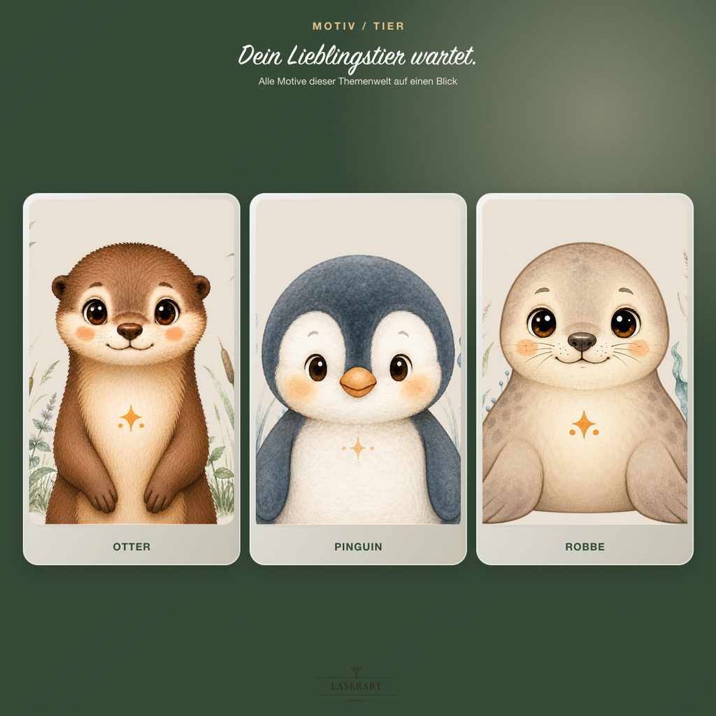 Frühstücksbrettchen personalisiert - Küste & Polarwelt