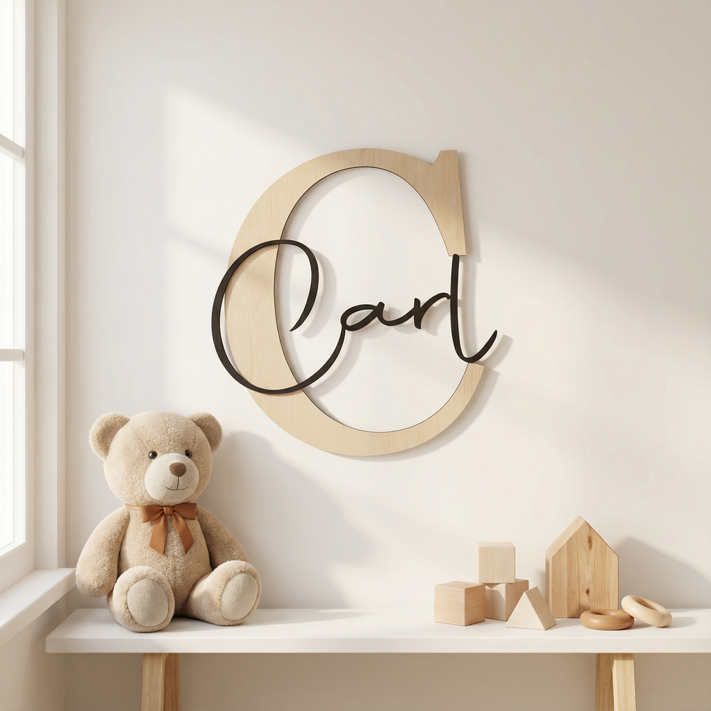 Kinderzimmer Türschild aus Holz | Namensschild Kinderzimmer