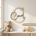 Namensschild Kinderzimmer aus Holz | Türschild & Wandschild