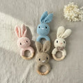 Baby Rassel personalisiert & gehäkelt | Greifling | Hase - LaserArt Germany