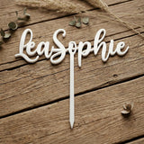 Cake Topper aus Acryl personalisiert | Geburtstag & Hochzeit - LaserArt Germany