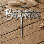 Cake Topper aus Acryl personalisiert – Farbauswahl im Vergleich