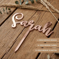 Cake Topper aus Acryl personalisiert – Hauptansicht