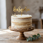 Cake Topper aus Acryl personalisiert – Seitenansicht