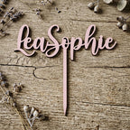 Cake Topper aus Holz personalisiert | Geburtstag & Hochzeit - LaserArt Germany