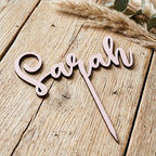 Cake Topper aus Holz personalisiert | Geburtstag & Hochzeit - LaserArt Germany