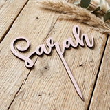 Cake Topper aus Holz personalisiert | Geburtstag & Hochzeit - LaserArt Germany