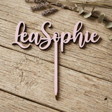 Cake Topper aus Holz personalisiert | Geburtstag & Hochzeit - LaserArt Germany