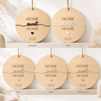 Einzugsgeschenk Koordinaten aus Holz und Acryl | personalisiert - LaserArt Germany