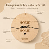Einzugsgeschenk Koordinaten aus Holz und Acryl | personalisiert - LaserArt Germany