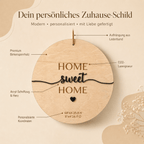Einzugsgeschenk Koordinaten aus Holz und Acryl | personalisiert - LaserArt Germany