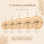 Einzugsgeschenk Koordinaten aus Holz und Acryl | personalisiert - LaserArt Germany