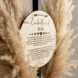 Enkelkind Taufgeschenk aus Holz von Oma Opa - LaserArt Germany