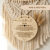 Taufgeschenk von Oma & Opa aus Holz für Enkelkind – Hauptansicht