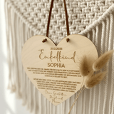 Enkelkind Taufgeschenk aus Holz von Oma Opa - LaserArt Germany