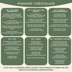 Taufgeschenk von Oma & Opa aus Holz für Enkelkind – Frontalansicht mit Taufdatum graviert