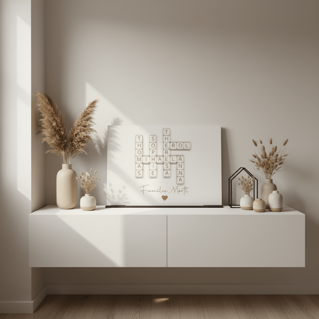 Familien Scrabble | Personalisiertes Geschenk für die Familie - LaserArt Germany