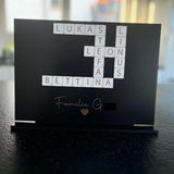 Familien Scrabble | Personalisiertes Geschenk für die Familie - LaserArt Germany
