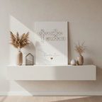 Scrabble Geschenk Familie aus Holz personalisiert – Gesamtansicht aller Spielsteine