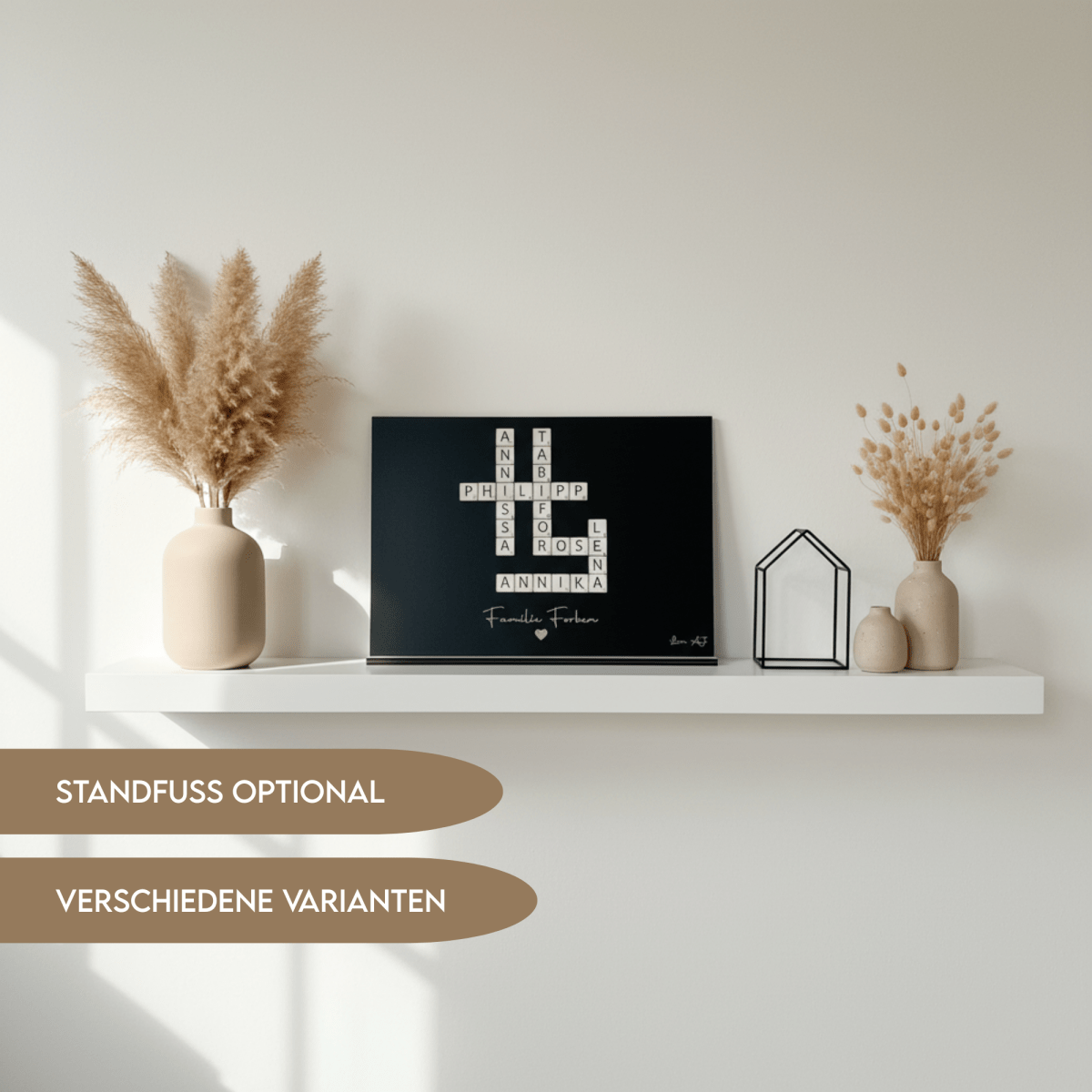 Familien-Scrabble aus Holz – Hauptansicht