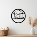 Familienschild aus Holz personalisiert | Türkranz & Wanddeko für Zuhause - LaserArt Germany