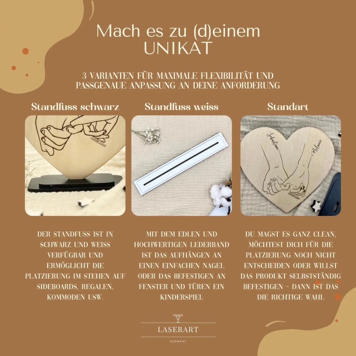 Familienschild personalisiert in Hausform | Geschenk zum Einzug - LaserArt Germany