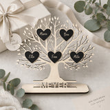 Familienstammbaum aus Holz | personalisiert mit Namen - LaserArt Germany