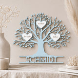 Familienstammbaum aus Holz | personalisiert mit Namen - LaserArt Germany