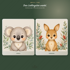 Tiermotive der Themenwelt Australien zur Auswahl