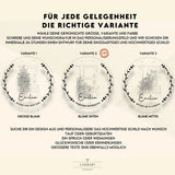 Geburtsschild aus Holz personalisiert | Geschenk zur Geburt mit 3D - Monogramm - LaserArt Germany