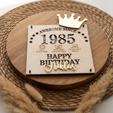 Geldgeschenk Geburtstag personalisiert zum Runden | Awesome Since Jahrgang - LaserArt Germany