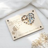 Geldgeschenk personalisierter Wunscherfüller - Herz - LaserArt Germany