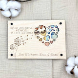 Geldgeschenk personalisierter Wunscherfüller - Herz - LaserArt Germany