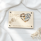 Geldgeschenk personalisierter Wunscherfüller - Herz - LaserArt Germany