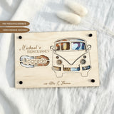 Geldgeschenk personalisierter Wunscherfüller Holz - VW Bulli - LaserArt Germany