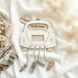 Geldgeschenk zur Hochzeit aus Holz – personalisiertes Hochzeitsauto - LaserArt Germany