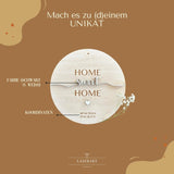 Geschenk zum Richtfest | Personalisiertes Türschild aus Holz mit Koordinaten - LaserArt Germany