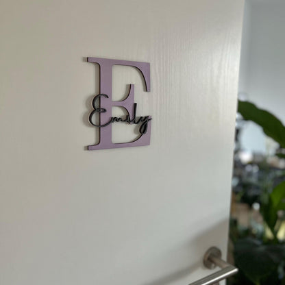 Namensschild Holz Junge Madchen  personalisiertes Türschild fürs Kinderzimmer  Geschenk zur Geburt oder Geburtstag  Deko Babyzimmer