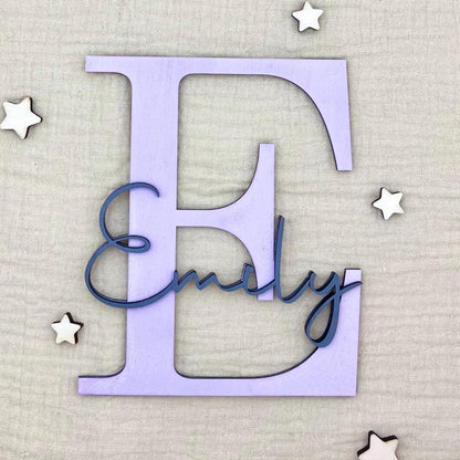 Namensschild aus Holz personalisiert  Türschild Kinderzimmer Babyzimmer | Geschenk zur Geburt & Taufe | Deko Holz Namensschild
